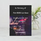 Invitation Célébration de la Musique de tambours de service d (Debout devant)