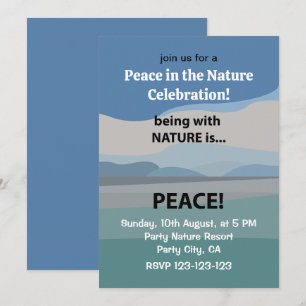 Invitation Célébration de la nature et de la paix