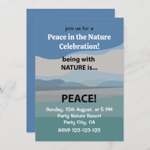 Invitation Célébration de la paix et de la nature