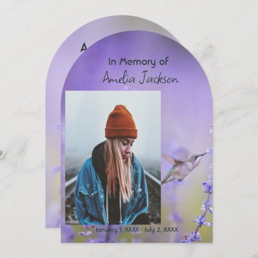 Invitation Célébration de la photo commémorative des gardiens (Devant / Derrière)