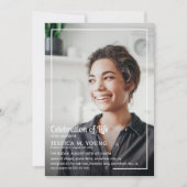 Invitation Célébration de la photo de la mémoire funéraire (Devant)