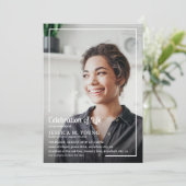 Invitation Célébration de la photo de la mémoire funéraire (Debout devant)