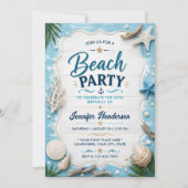 Invitation Célébration de la plage de bois flotté (Devant)