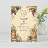 Invitation Célébration de la récolte de vignobles (Debout devant)