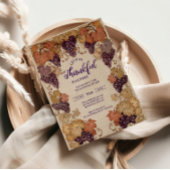 Invitation Célébration de la récolte de vin rustique