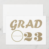 Invitation Célébration de la remise de diplômes 23 avec une i (Devant / Derrière)