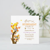 Invitation Célébration de la retraite chic Boho (Debout devant)