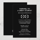 Invitation Célébration de la retraite de l'entreprise élégant (Devant / Derrière)