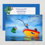 Invitation Célébration de la retraite pour lui Pêche en batea (Devant / Derrière)
