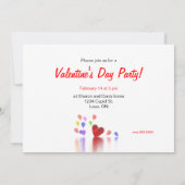 Invitation Célébration de la Saint Valentin (Dos)