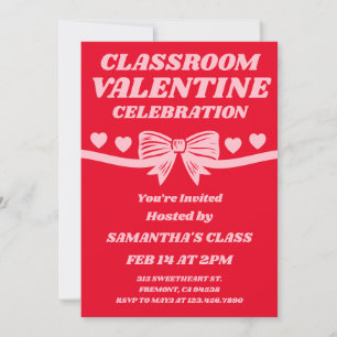 Invitation Célébration de la Saint-Valentin en classe