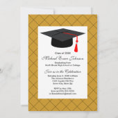 Invitation Célébration de la Silhouette Gold Party (Dos)