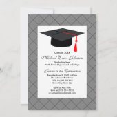 Invitation Célébration de la Silhouette Grey Party (Dos)