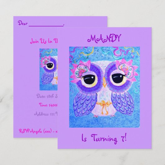 Invitation Célébration De La Vie (Devant / Derrière)