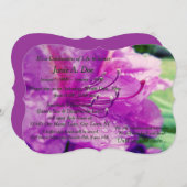 Invitation Célébration de la vie (Devant / Derrière)