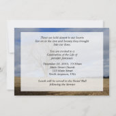 Invitation Célébration de la vie à tout ce qu'il ya saison (Dos)