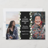 Invitation Célébration De La Vie Alors Et Maintenant 2 Funéra (Devant)