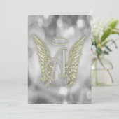 Invitation Célébration de la vie - Argent (Debout devant)