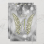 Invitation Célébration de la vie - Argent (Devant / Derrière)