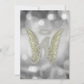 Invitation Célébration de la vie - Argent et Or (Dos)