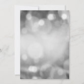 Invitation Célébration de la vie - Argent et Or Ajouter une p (Dos)