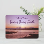 Invitation Célébration de la vie au coucher du soleil de Dena (Debout devant)