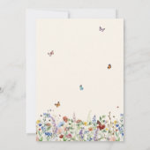 Invitation Célébration de la vie au mémorial du Fleur sauvage (Dos)