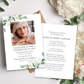 Invitation Célébration de la vie au monument funéraire d'Euca