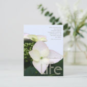 Invitation Célébration de la vie avec la citation inspirée 9 (Debout devant)