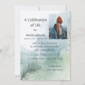 Invitation Célébration de la vie Barn Owl (Dos)