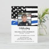 Invitation Célébration De La Vie Commémoration De La Ligne Bl (Debout devant)