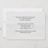 Invitation Célébration de la vie, Coucher du soleil d'or au l (Dos)