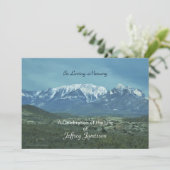 Invitation Célébration de la vie, dans la mémoire aimante, mo (Debout devant)