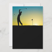 Invitation Célébration de la vie de Golfer | Dans la mémoire  (Dos)
