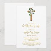 Invitation Célébration de la vie de Jasmine Cross (Devant / Derrière)