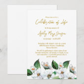 Invitation Célébration de la vie de Jasmine Funérailles (Devant / Derrière)