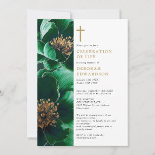 Invitation Célébration De La Vie De La Flore Verte Chrétienne