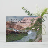 Invitation Célébration de la vie, de la nature, des chutes d' (Debout devant)