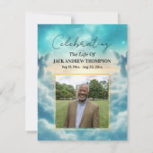 Invitation Célébration de la vie des anges célestes Photo  (Devant)