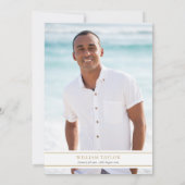 Invitation Célébration de la vie des Feuilles bleus de la Mar (Dos)