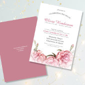 Invitation Célébration de la vie des funérailles florales