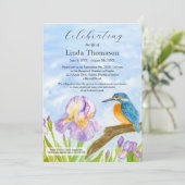 Invitation Célébration de la vie des Iris Violets Martin-pêch (Debout devant)