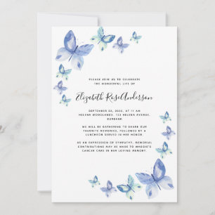 Invitation Célébration de la vie des papillons