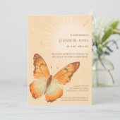 Invitation Célébration de la vie des papillons monarques (Debout devant)