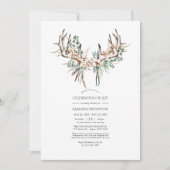 Invitation Célébration de la vie du coton de Boho et de l'euc (Devant)