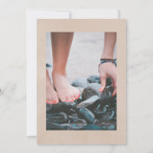 Invitation Célébration de la vie du coton de Boho et de l'euc (Dos)