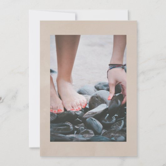 Invitation Célébration de la vie du coton de Boho et de l'euc (Dos)