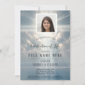 Invitation Célébration de la vie - Eaux calmes (Devant)