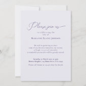 Invitation Célébration de la vie Élégant Floral Photo Memoria (Dos)