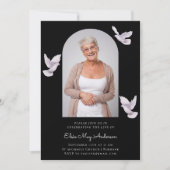Invitation Célébration de la vie élégante photo (Devant)